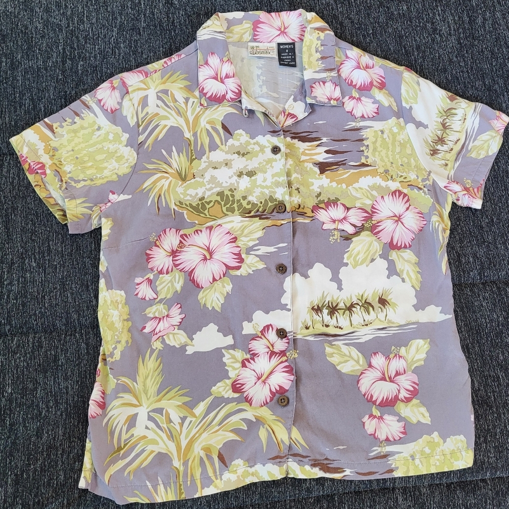 Vintage Patagonia Pataloha 2003 Hawaiian Shirt Womens 8